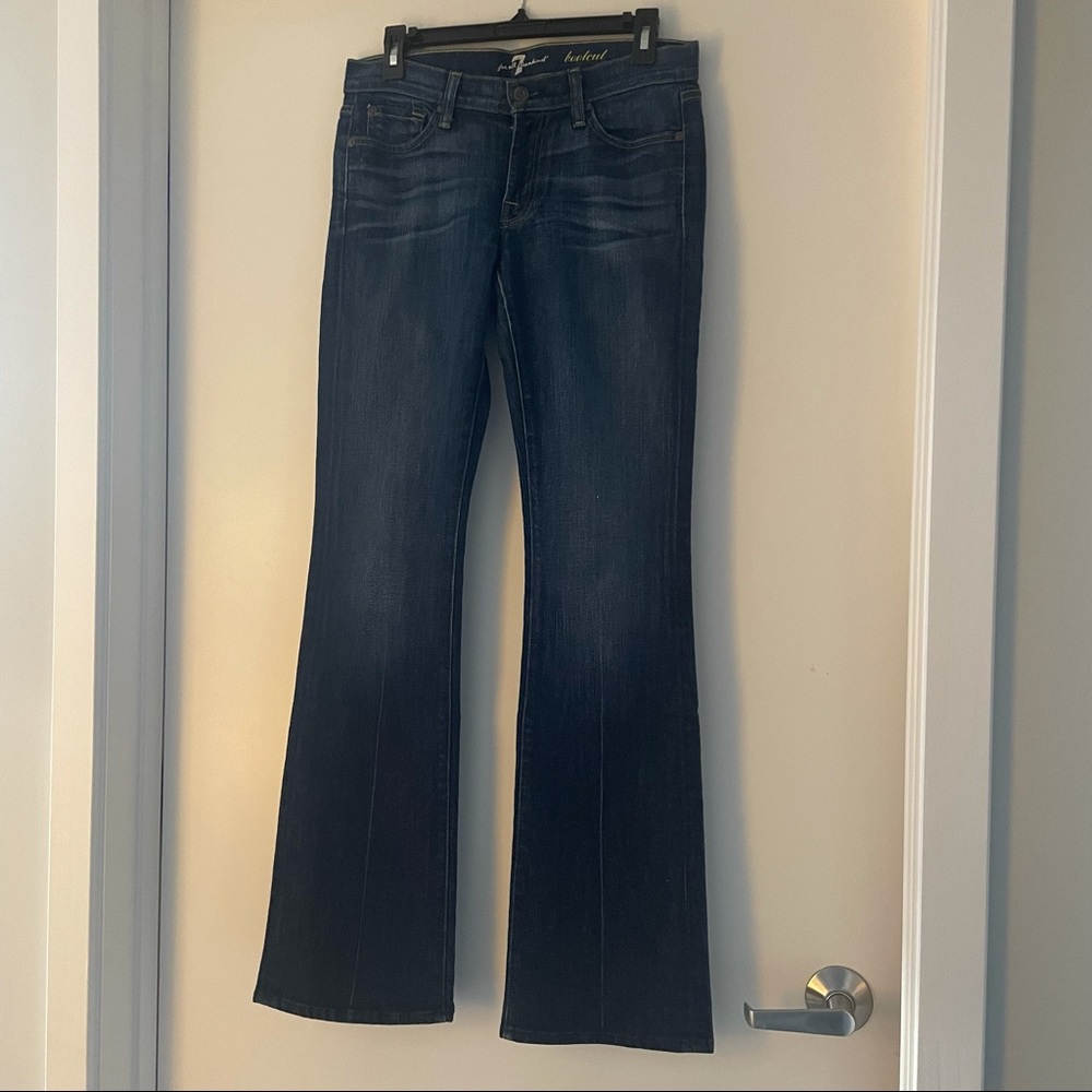 7 for all mankind bootcut medium wash jeans